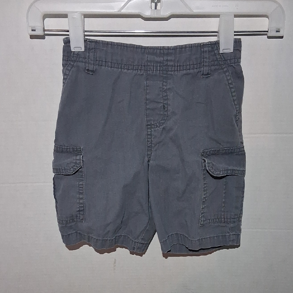 Kids Gray Cargo Shorts